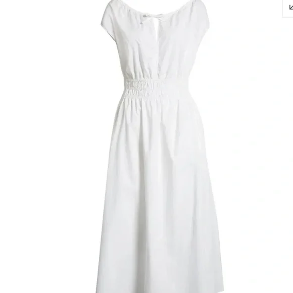 FAHERTY BRAND
Amalfi Cutout Dress - White midi summer dress size XS New with tag - Picture 4 of 5